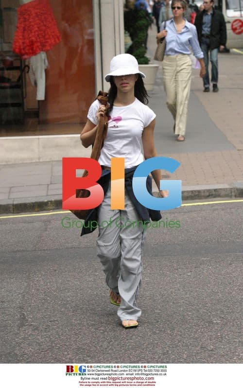 Tina Barrett Enjoys Starbucks in West London