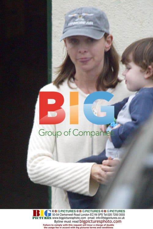 Calista Flockhart and son Liam shopping