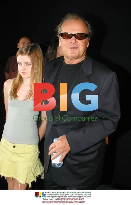 Jack Nicholson and daughter at Dior show