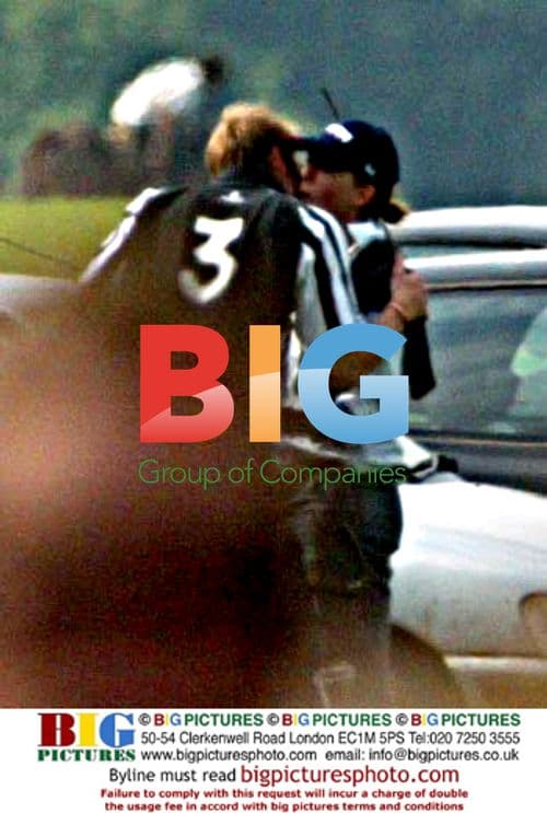 Prince William Kisses Girl at Polo Club