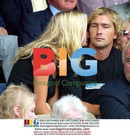 Jodie Kidd with boyfriend at Wimbledon