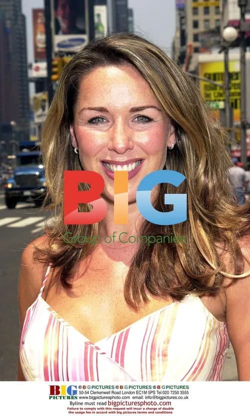 Claire Sweeney in Times Square, New York