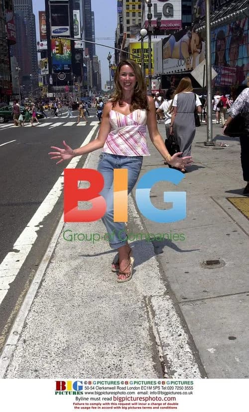 Claire Sweeney in Times Square