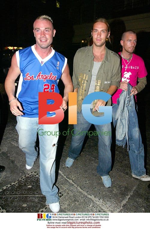 Calum Best and friends at Funky Buddha