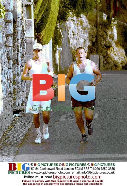 David Beckham Jogging in France