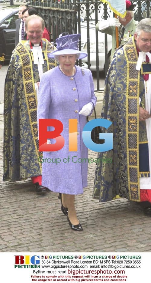 The Queen at Westminster Abbey Service