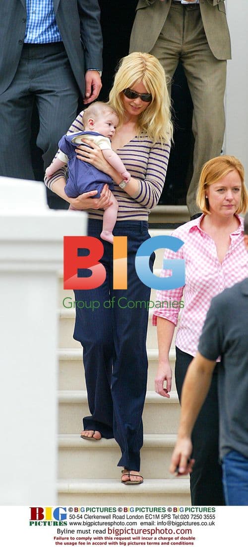 Claudia Schiffer with baby son Casper
