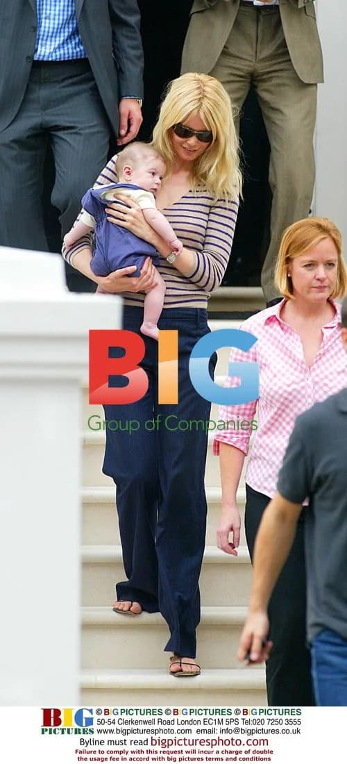 Claudia Schiffer with baby son Casper