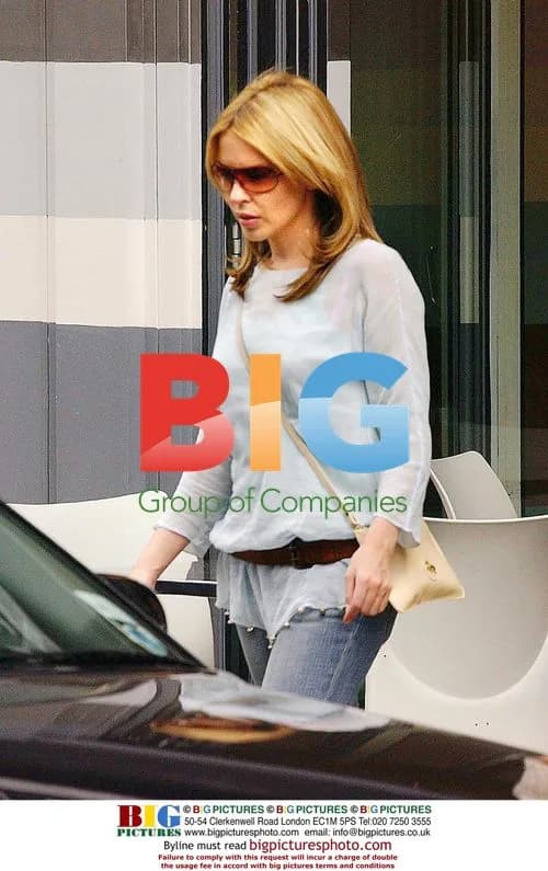 Kylie Minogue out with friends in London