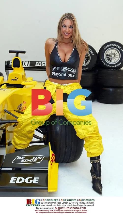 Jodie Marsh as New Playstation F1 Face