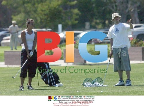 Justin Timberlake spends time with girlfriend on golf course