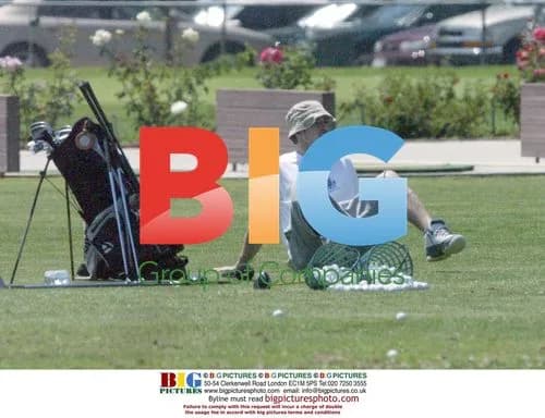 Justin Timberlake with Girlfriend on Golf Course