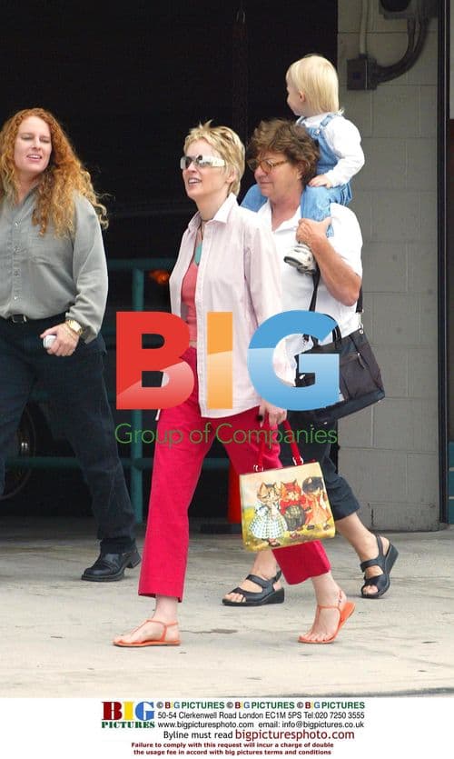 Sharon Stone and son Roan out in Beverly Hills