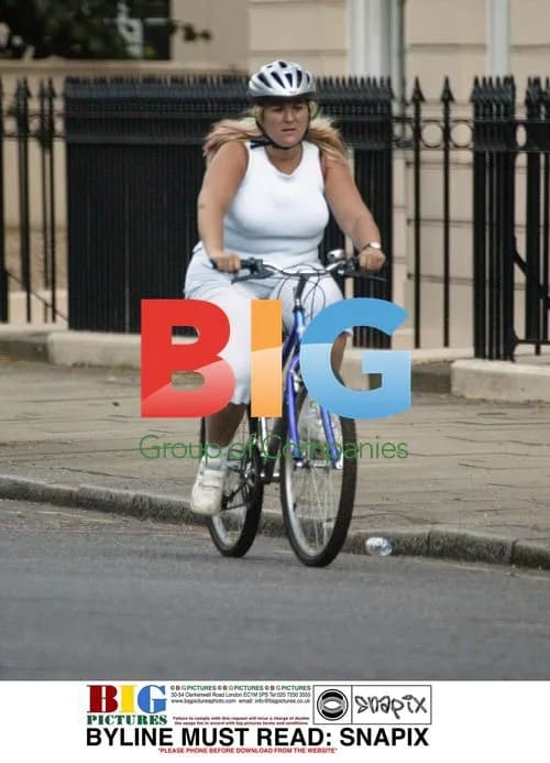 Vanessa Feltz Spotted Biking in London