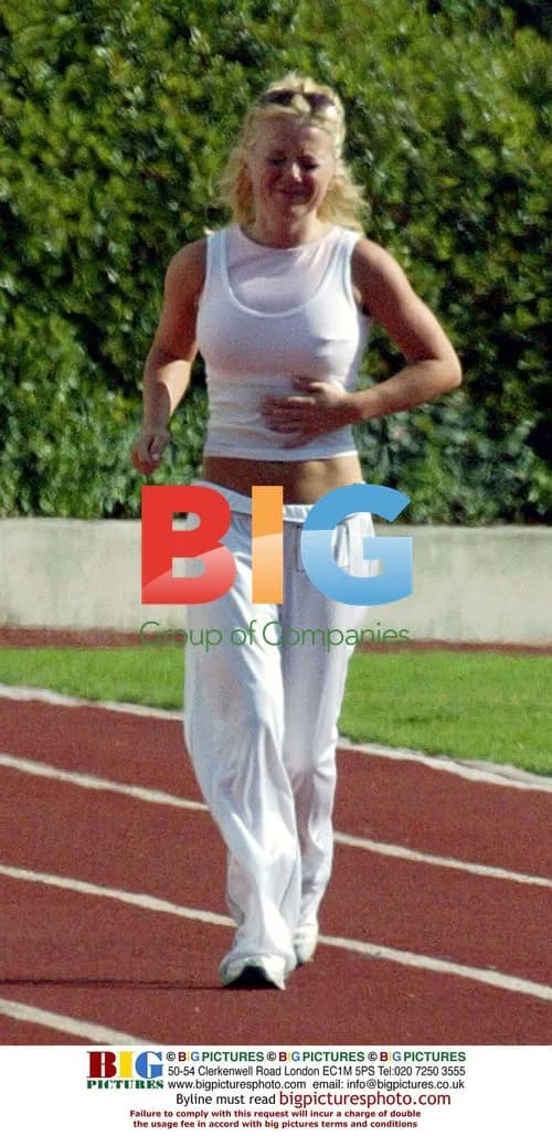 Geri Halliwell Training for TV Show