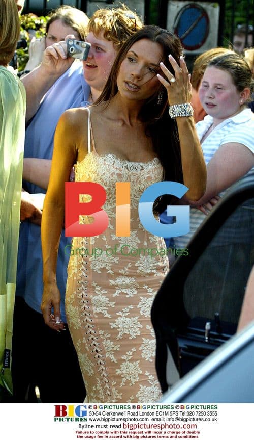 Victoria Beckham Attends Wedding