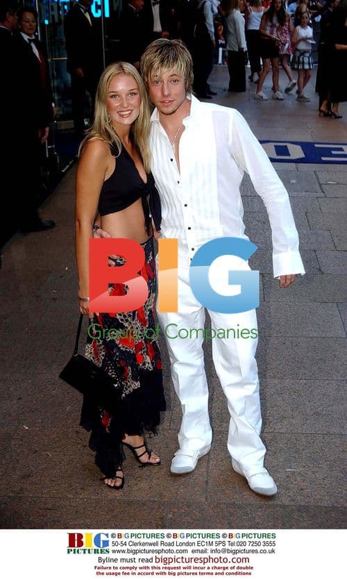 Duncan and girlfriend at 'Pirates' premiere