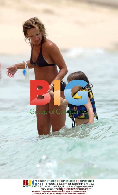 Carol Smillie and Family on Caribbean Holiday