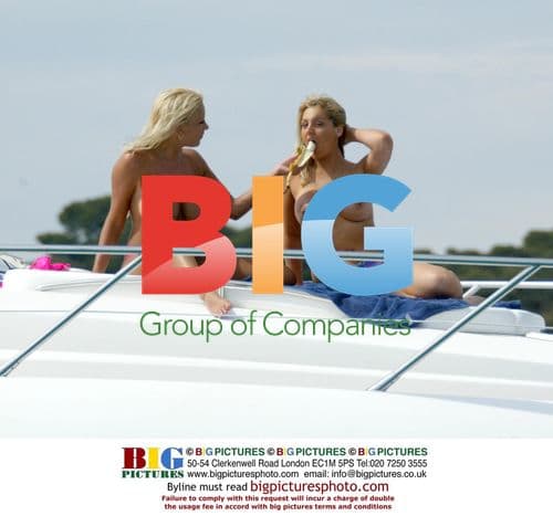 PLAYBOY TV's Hayley Finch and Friend Emily Dean on Yacht