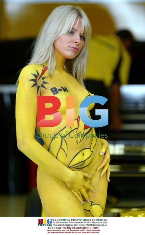 Leah Newman with Scorpion Body Paint
