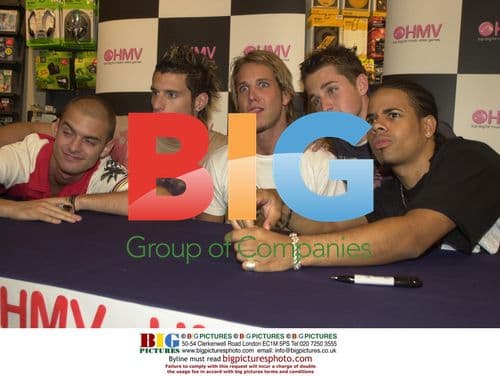 Triple 8 at HMV Store Opening in Bayswater, London