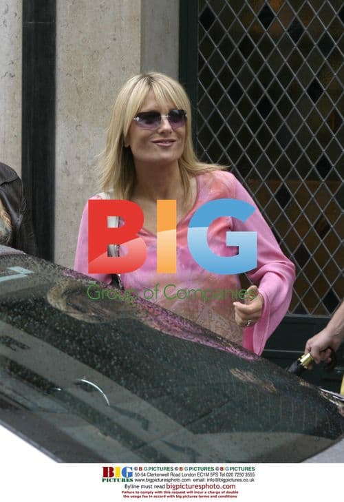 Gaby Roslin Leaving Ivy Restaurant, London