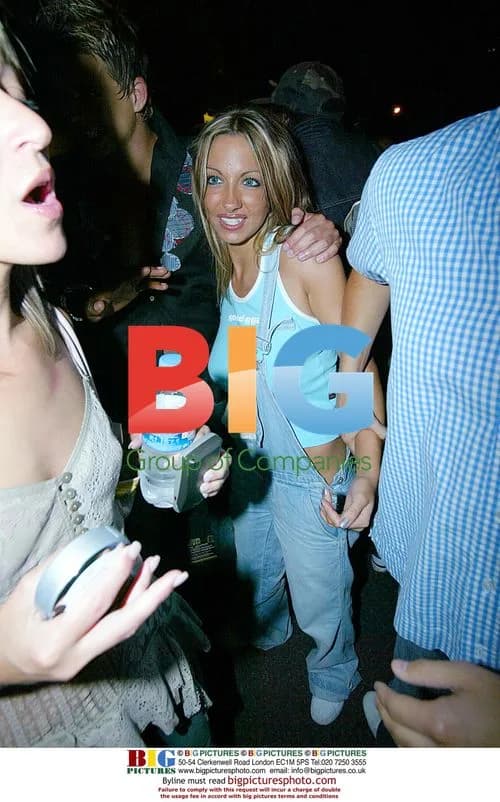 Jodie Marsh with brother Jordan and friend leaving club