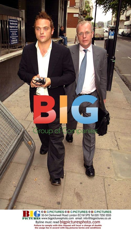 Rupert Young Arrives at Court