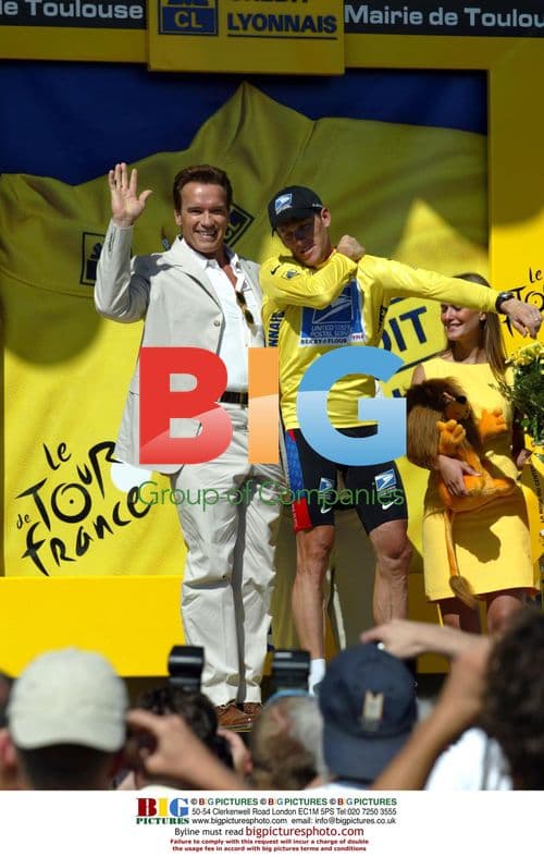 Arnold Schwarzenegger at Tour de France