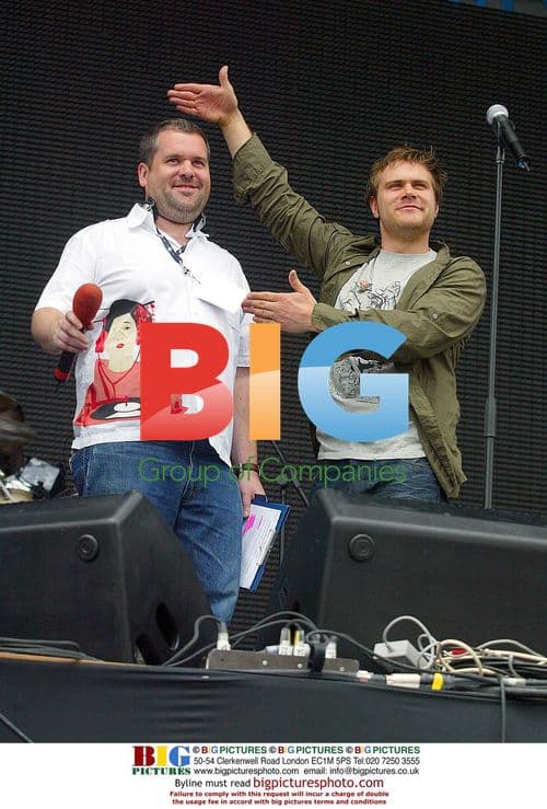 Chris Moyles and Daniel Bedingfield at One Big Sunday