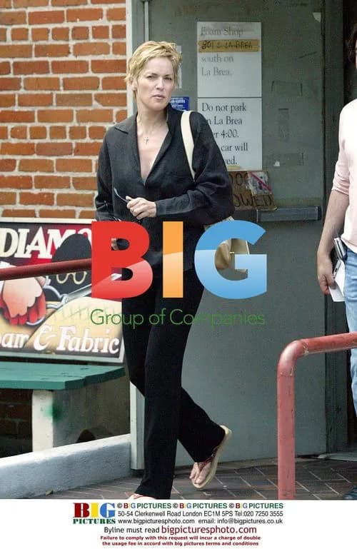 Sharon Stone shopping in Beverly Hills
