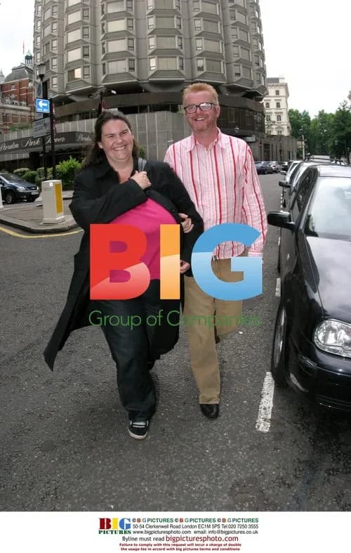 Chris Evans with Friend in London