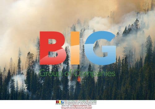 Wedge Canyon fire in Polebridge, MT