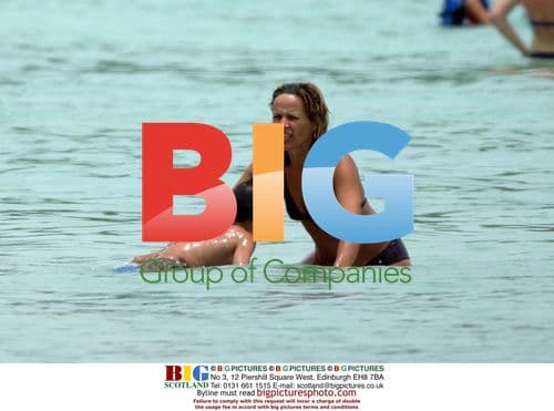 TV Presenter Carol Smillie and Family in Caribbean