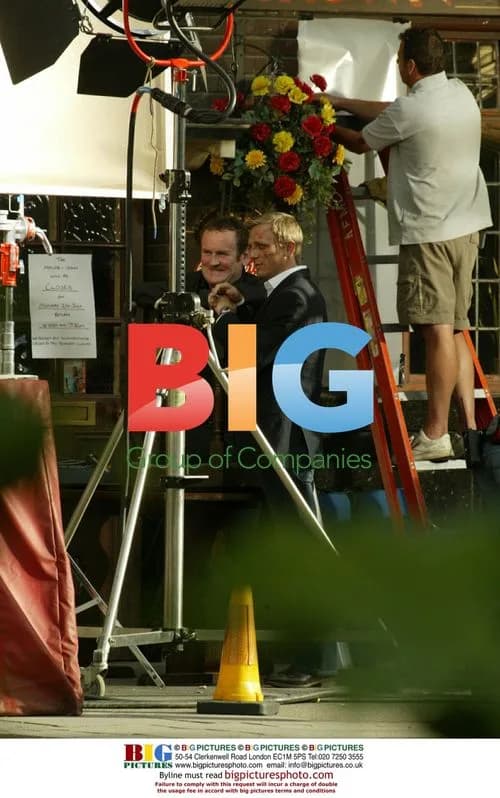 Director Matthew Vaughn and Actor Tammer Hassan on 'Layer Cake' Set