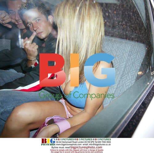 Model Jordan at Embassy Club in London