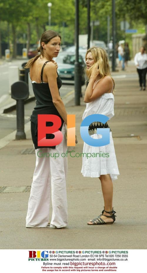 Kate Moss Leaves Hospital With Friend