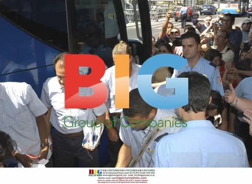 David Beckham arrives at Barajas Airport in Madrid