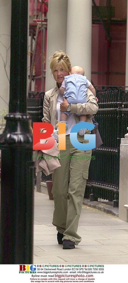 Anthea Turner out with family