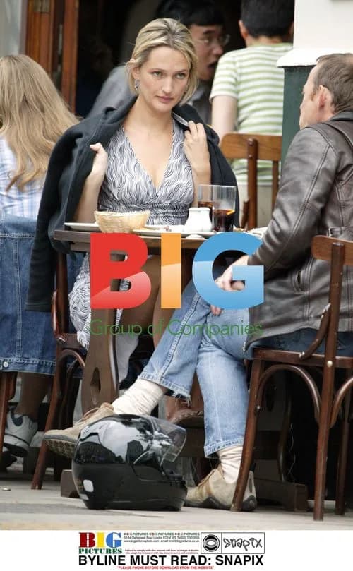 Saffron Aldridge Smoking at Cafe in North London