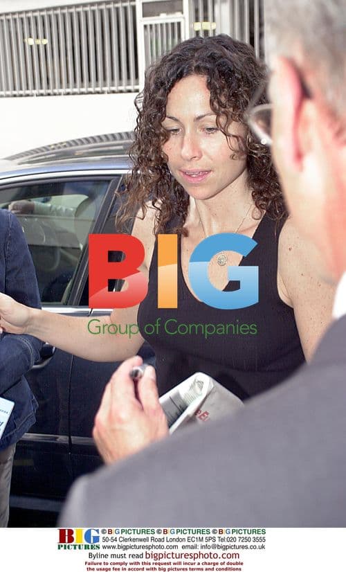 Minnie Driver arriving at London theater