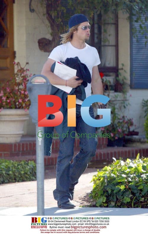 Brad Pitt visits skin care clinic in Beverly Hills