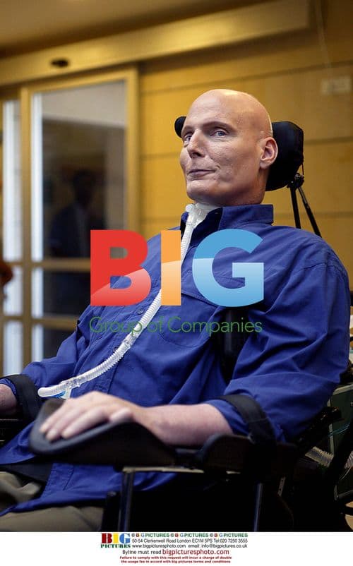 Christopher Reeve Visits Weizmann Institute