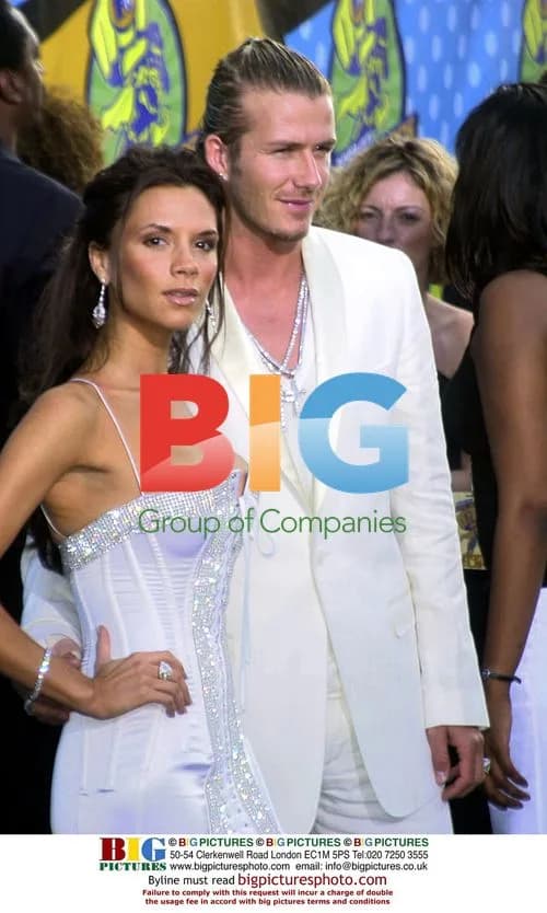 Victoria and David Beckham at 2003 MTV Movie Awards