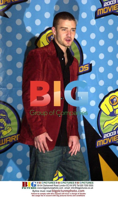 Justin Timberlake at 2003 MTV Movie Awards