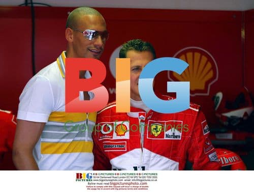 Rio Ferdinand and Michael Schumacher Meet