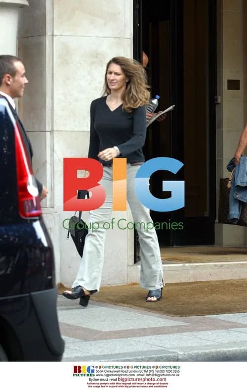 Andre Agassi and Steffi Graf Leaving Hotel in Paris