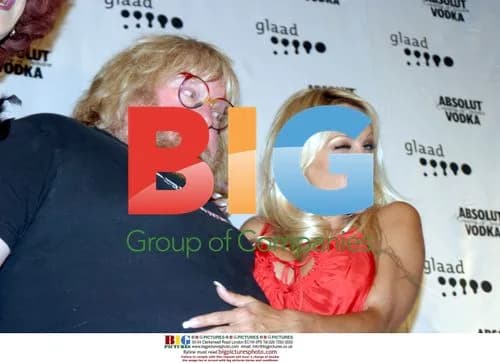 Bruce Vilanch and Pamela Anderson at GLAAD Media Awards