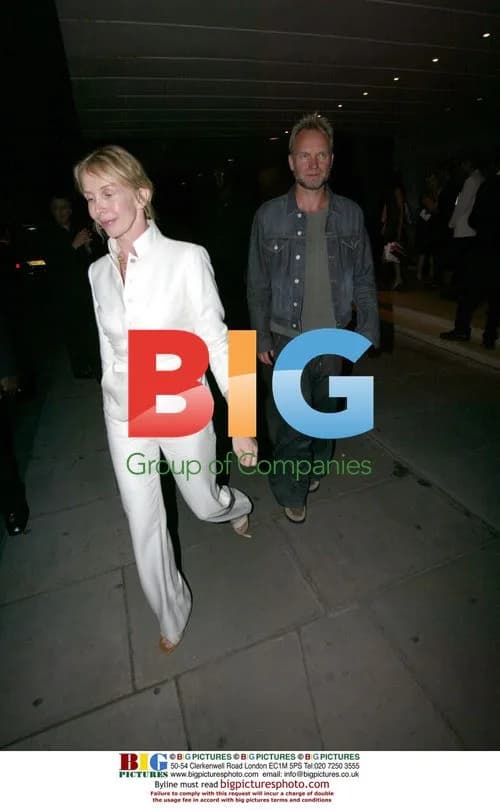 Sting and Trudie Styler at Sanderson Charity Ball