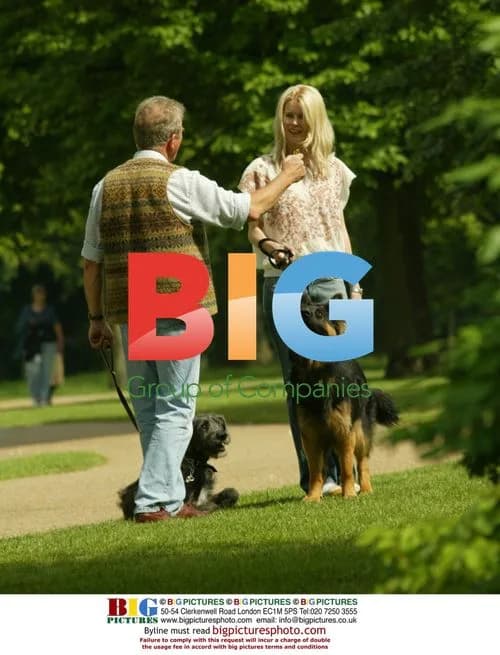 Claudia Schiffer Walks Dog in London Park